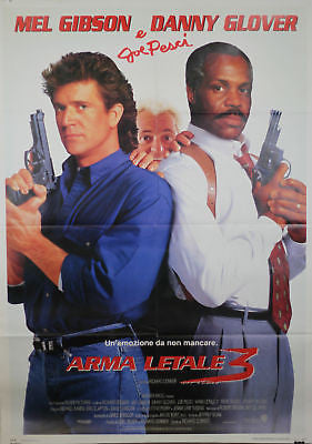 Lethal Weapon 3 GIANT SIZE Italian Movie Poster