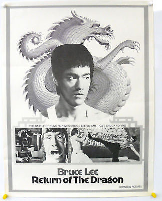 Bruce Lee Return of the Dragon Original Movie Poster