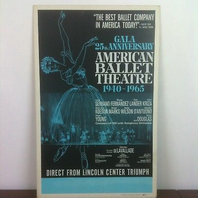 American Ballet Theater Original Vintage Poster