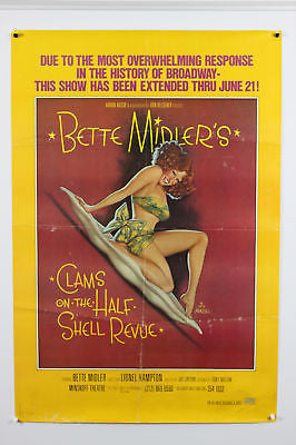 Bette Midler Clams on the Half Shell Original Poster