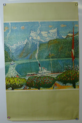 Central Switzerland Original Vintage Travel Poster