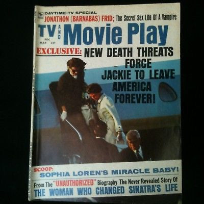 TV And Movie Play Magazine 1969 Jackie Kennedy Death Threats #2