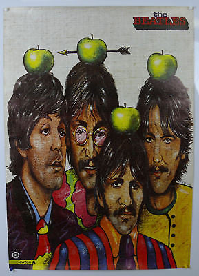 Beatles Apples Original Music Poster Poland Pagowski 26.25x37"
