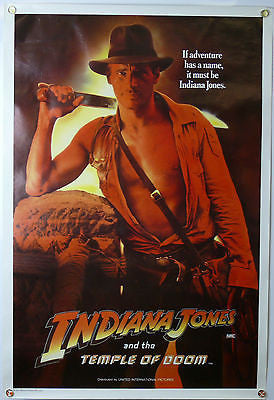 Indiana Jones Temple of Doom Original Movie Poster Australian ROLLED 1984