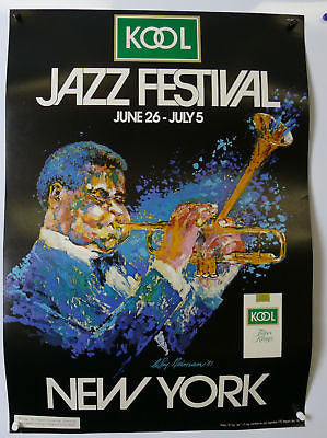 LeRoy Neiman Kool Jazz Festival  Dizzy Gillespie Original Poster double sided