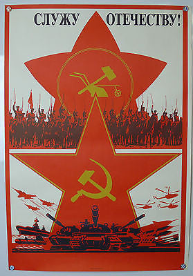 Russian Soviet Propaganda Original Poster Glasnost Era