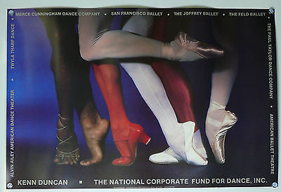 National Corporate Fund For Dance Ballet Poster 1984 Alvin Ailey, Twyla Tharp